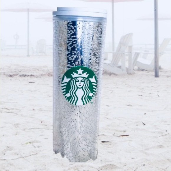 Starbucks Silver White Bubble Hot Cold Cup Tumbler Insulated 2020 Release NWT - Picture 3 of 15